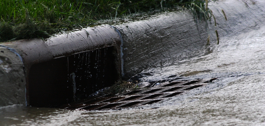 Photograph of stormwater runoff
