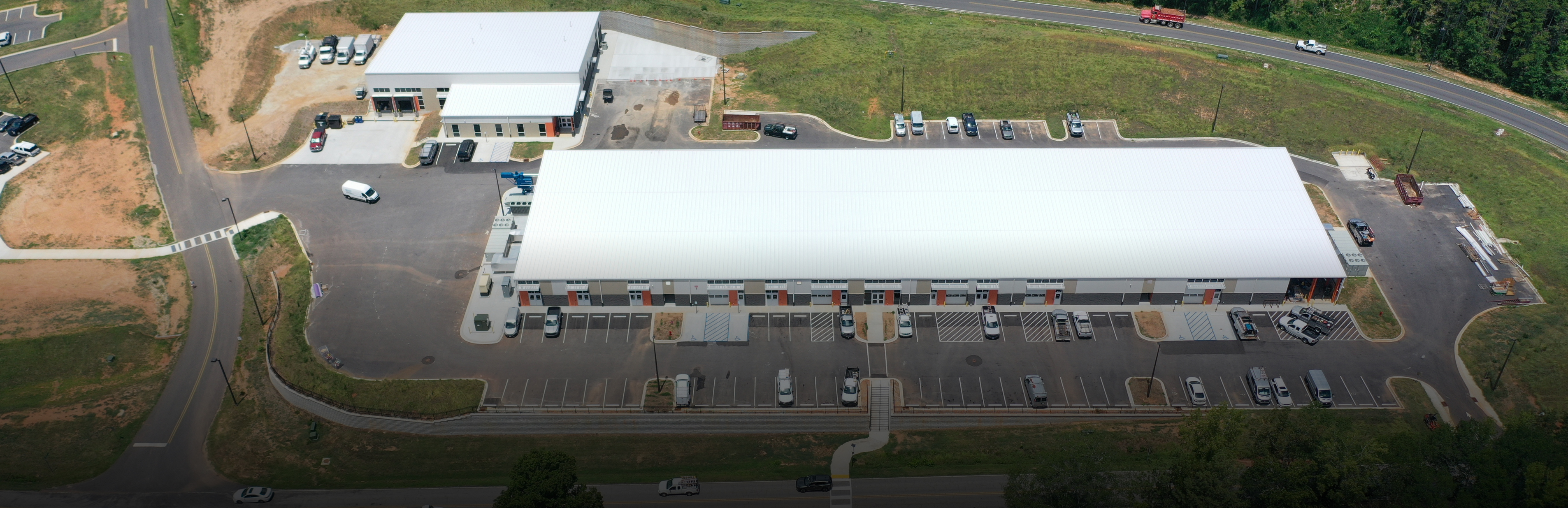 Aerial photo of UFC buildings B and C.